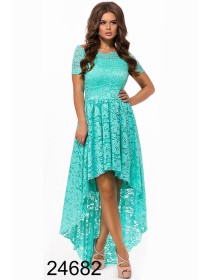 Вечірня сукня з шлейфом гіпюровий верх 822040-43